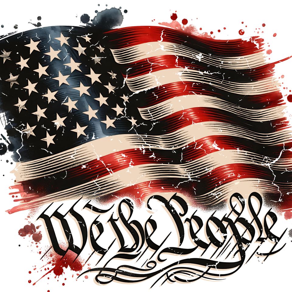 Patriotic   flag we the people