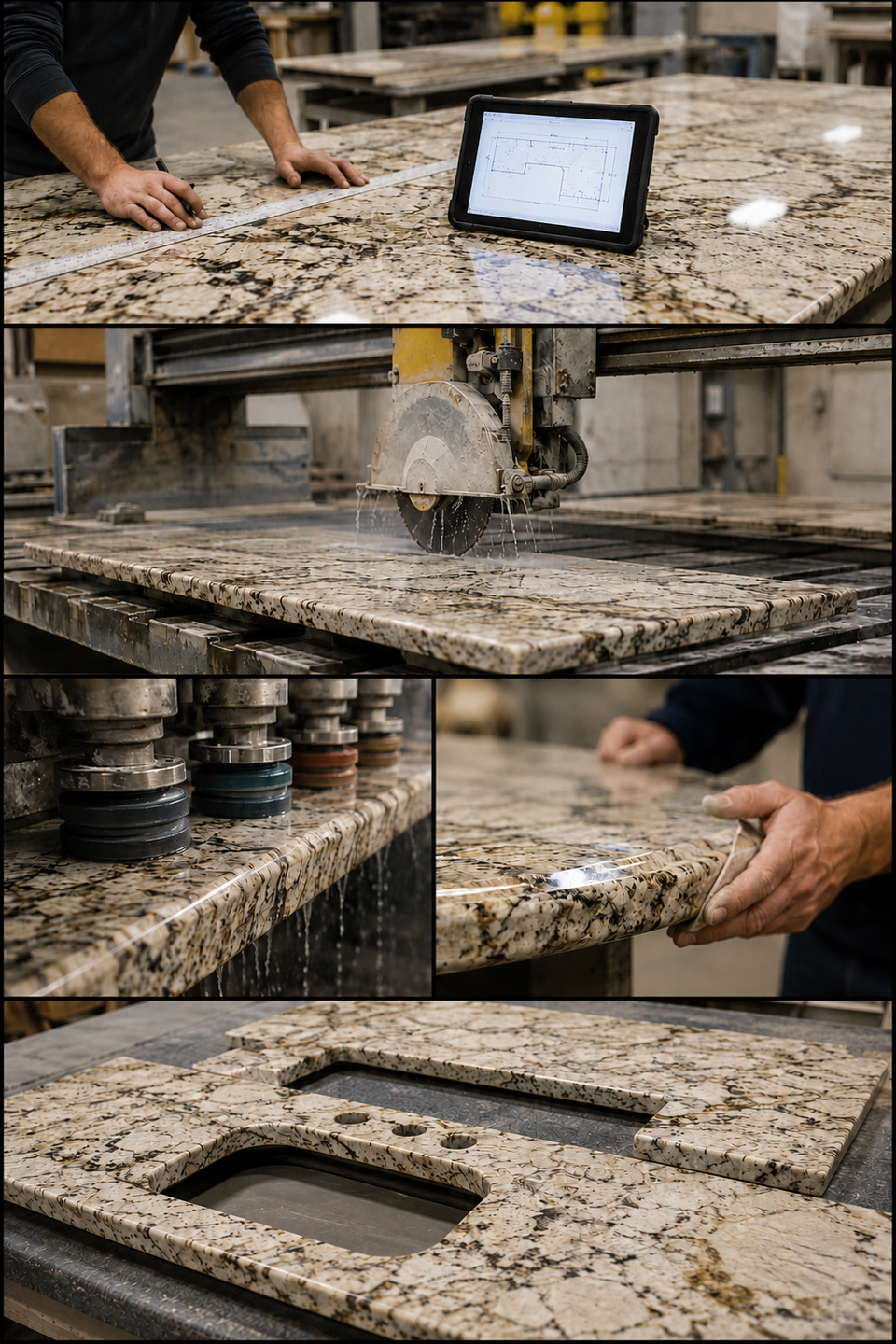 Fabrication process collage