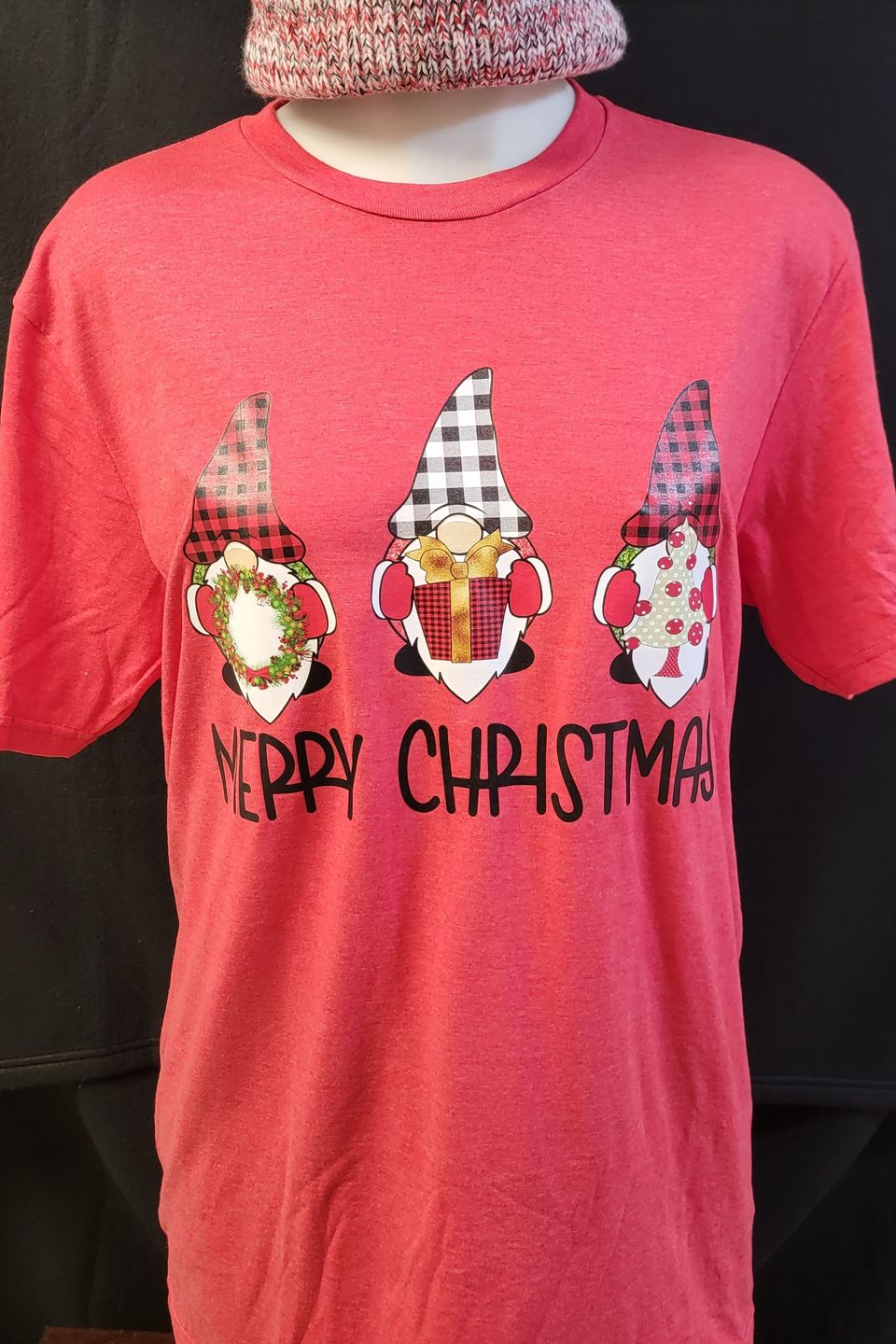DTF direct to film example - Merry Christmas t-shirt