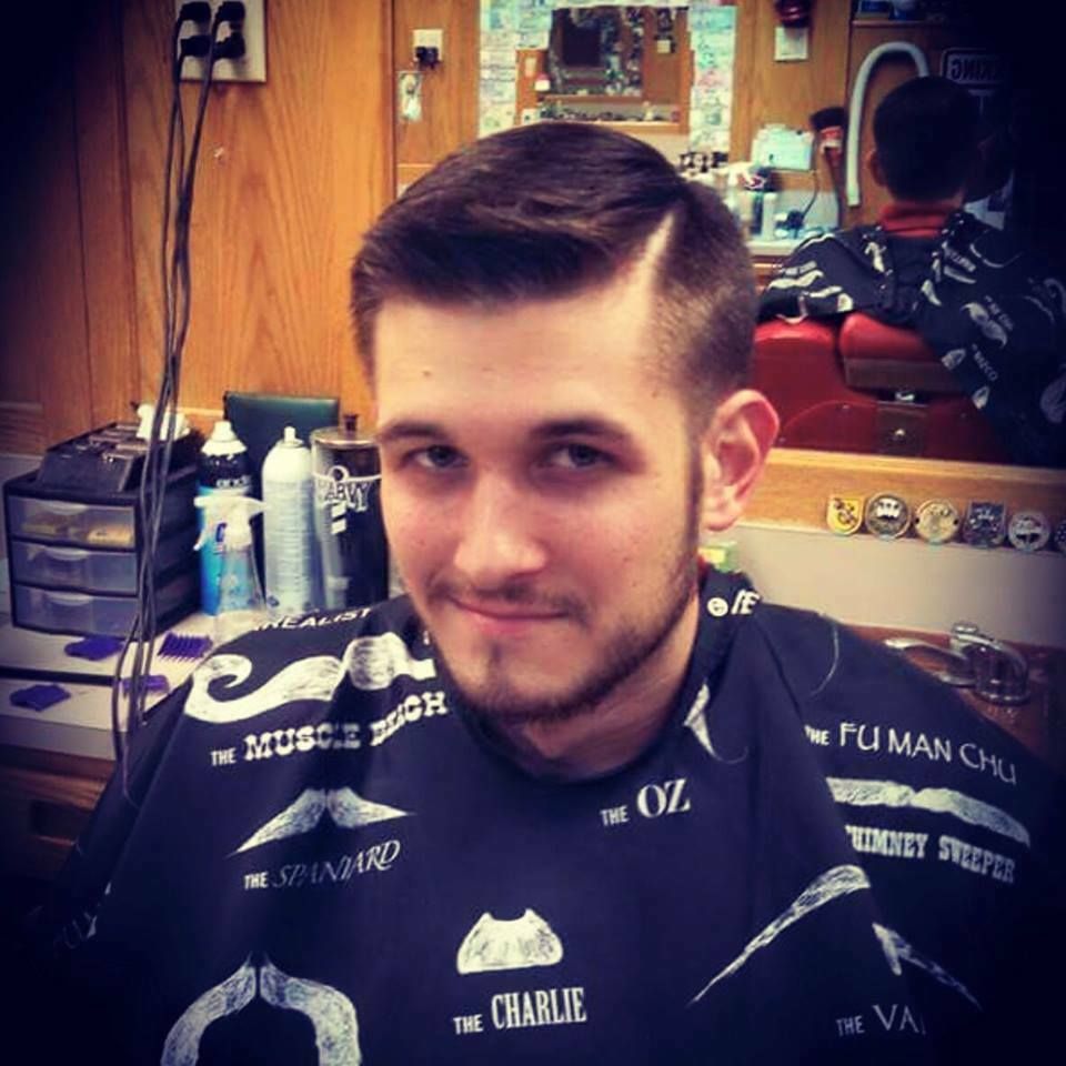 Lifter comb over fade w hard part