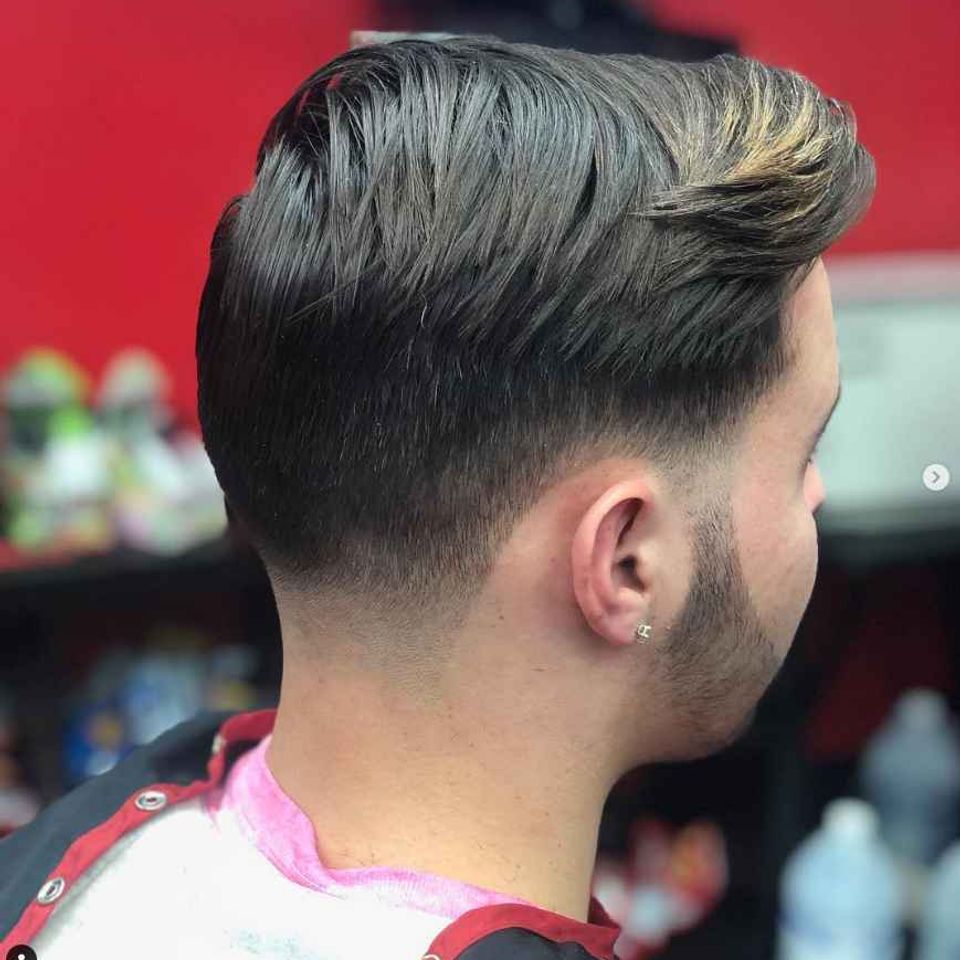 Sal and gabis barbershop young boy fade back