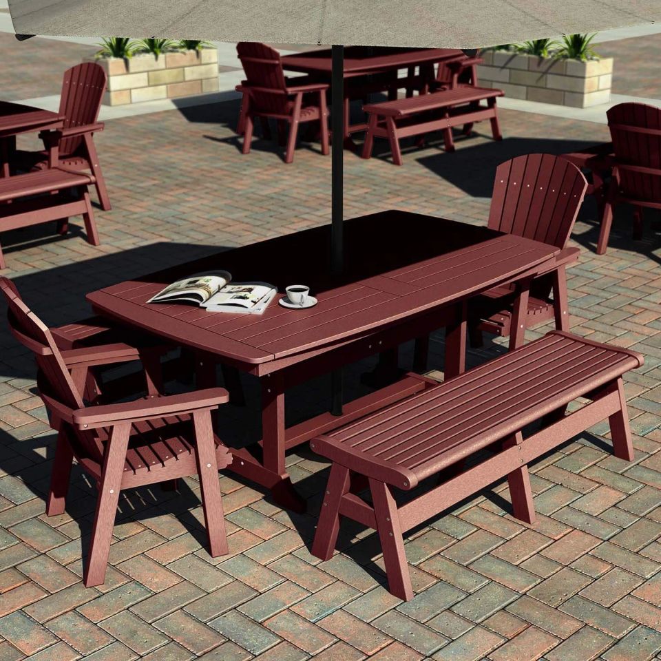Napa tables newport bench hyannis dining chair umbrella 1