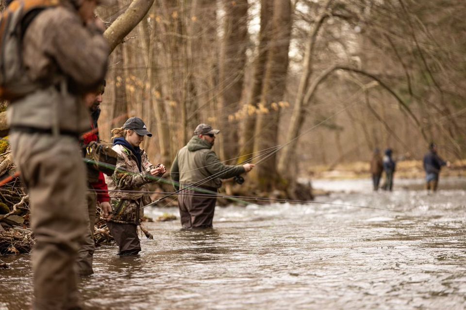 Opening Day of trout season in Pennsylvania. Photo by the PA Fish & Boat Commission