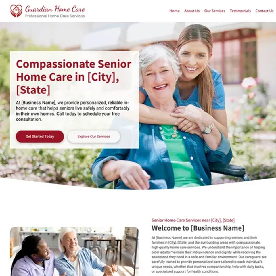 Senior home care website design theme 2 original (1)