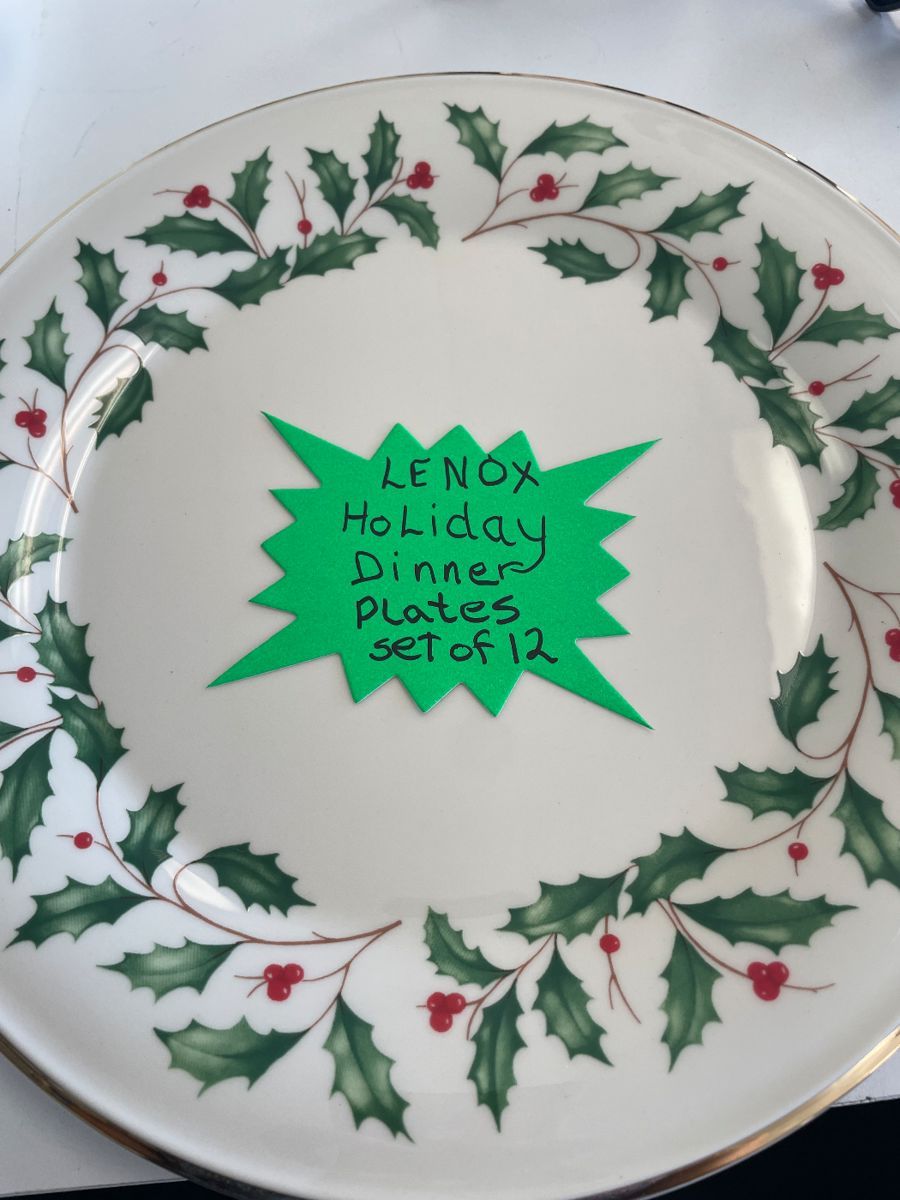 Lenox christmas plates