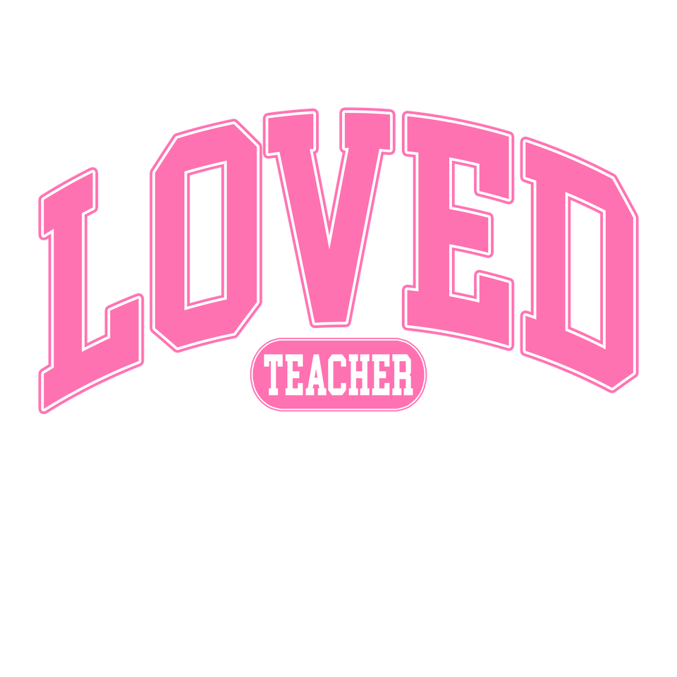 School   loved teacher pink