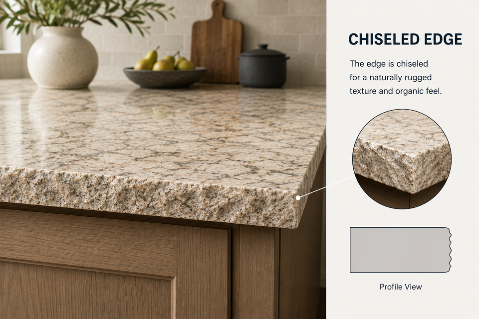 Chiseled edge infographic