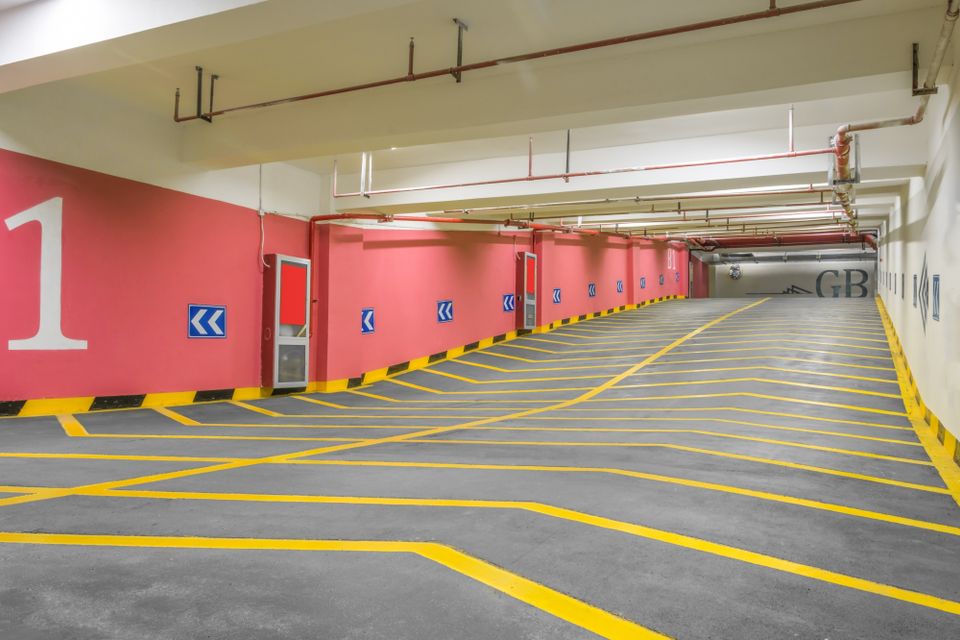 No parking and fire zone painting
