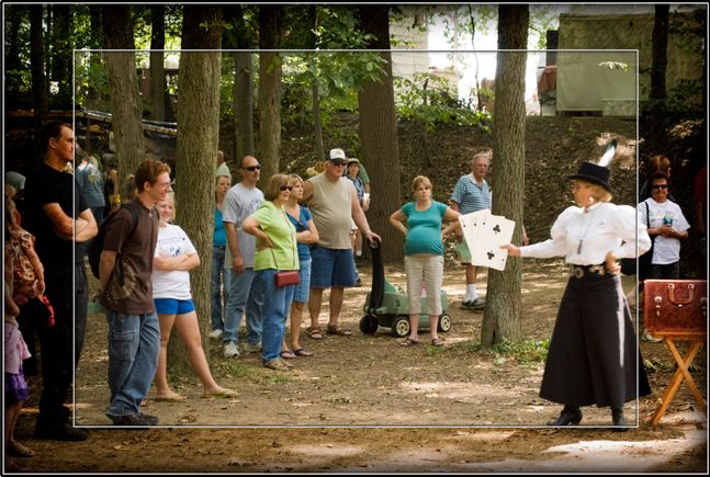 Festival magician 1  entertainment framed matte