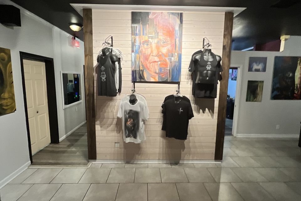 Lobby apparel wall