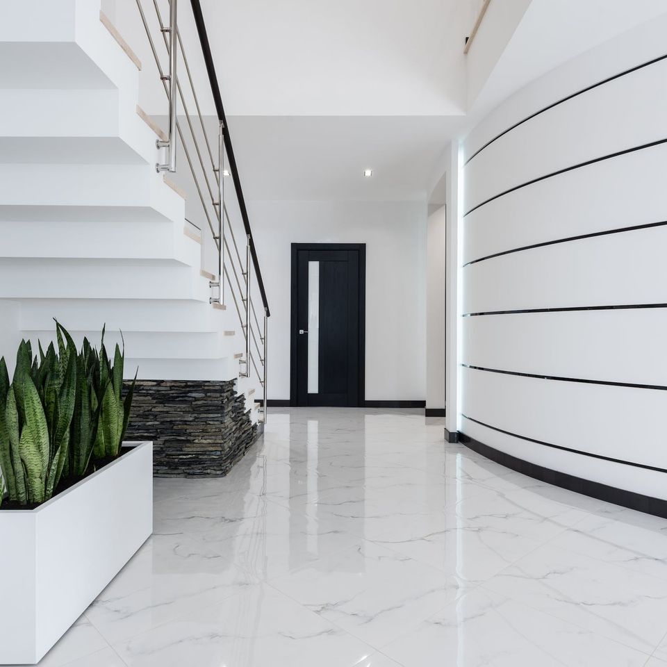 Marble floors