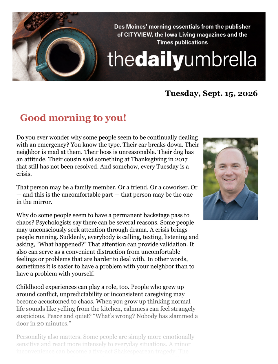 Du sept. 15  dm plumbing crews rush   11.5m in dm budget cuts  how do you cook an alligator  1