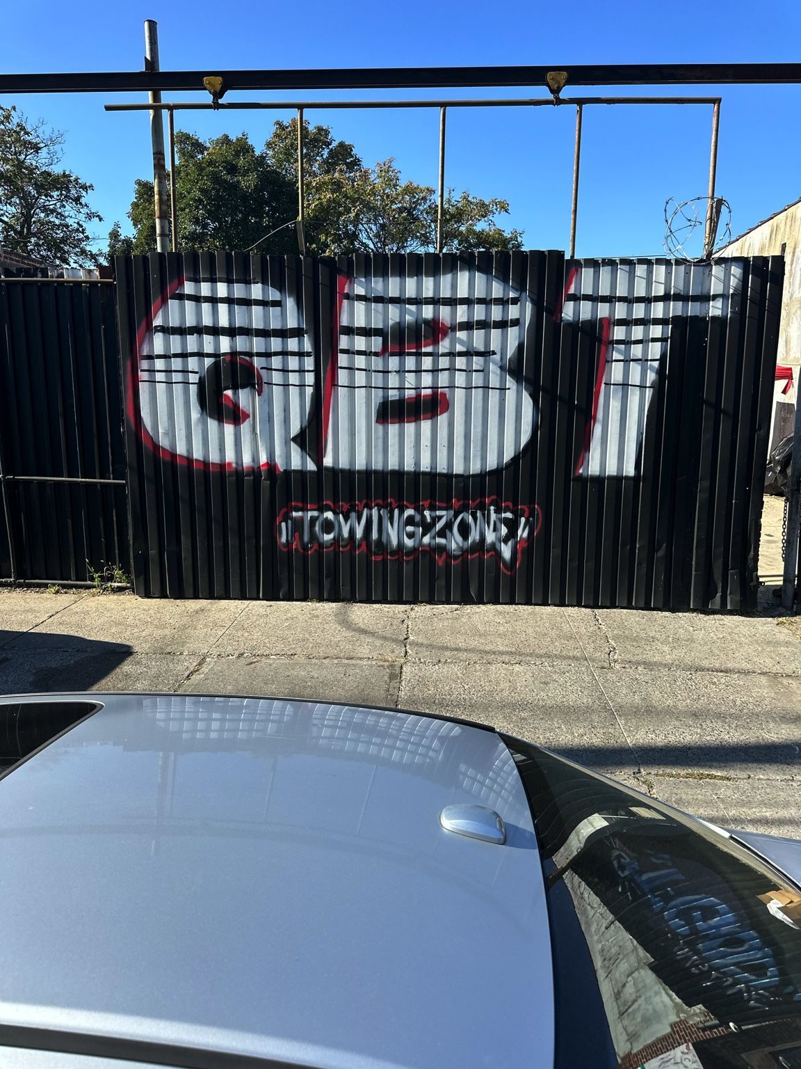 QBT sign at the yard gate in Jamaica, Queens