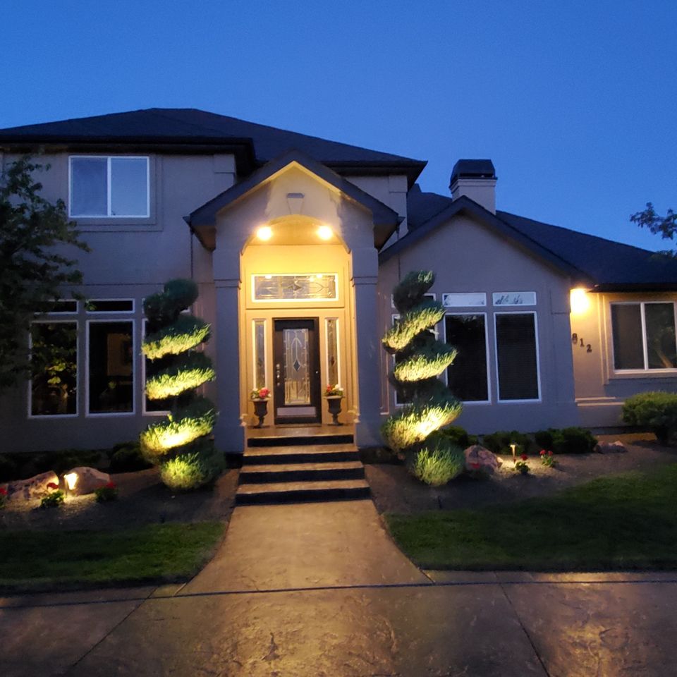 Home exterior lighting in boise id