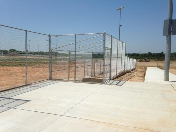 Dugout at baseball complex