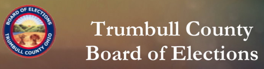 Trumbull County Board of Elections logo with the county seal.