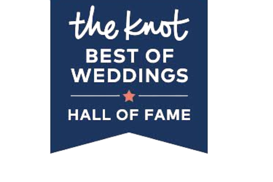 The Knot Best of Weddings Hall of Fame badge
