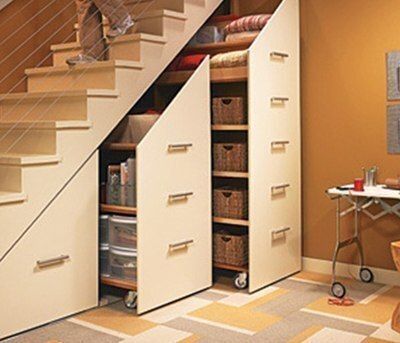 Understair pull out cabinet