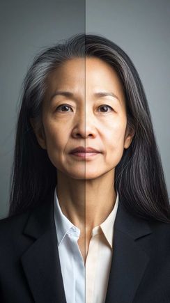 Stockcake before and after skin images and photos 1763343341