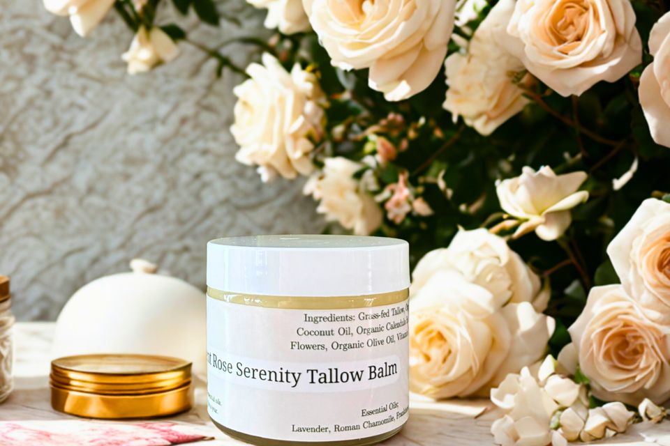 Rose Serenity Tallow Balm by Green Forest Soaps & Salves, Paradise, PA