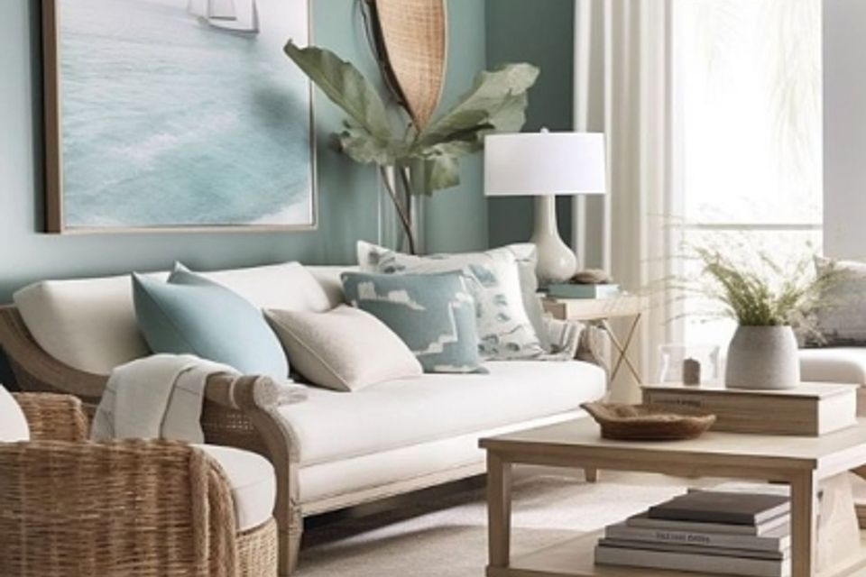 Living room paint color coastal blue 417x500