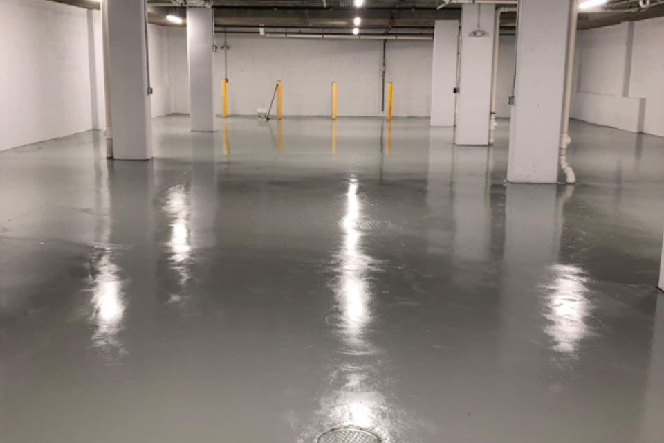 Epoxy coating garage flooring hudsoncounty contractor