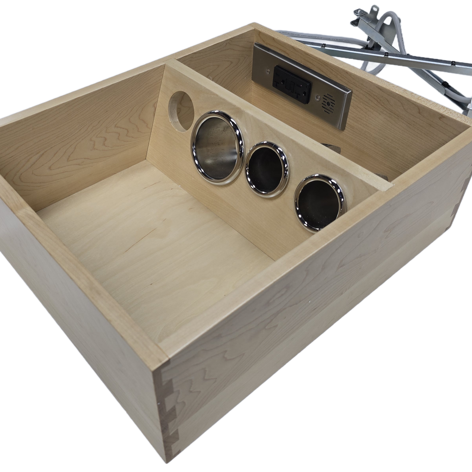 Grooming drawer  docking drawer power 2