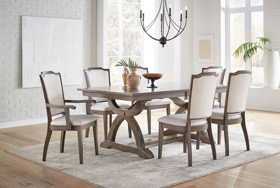 Rh palmer chairs carmen table room setting