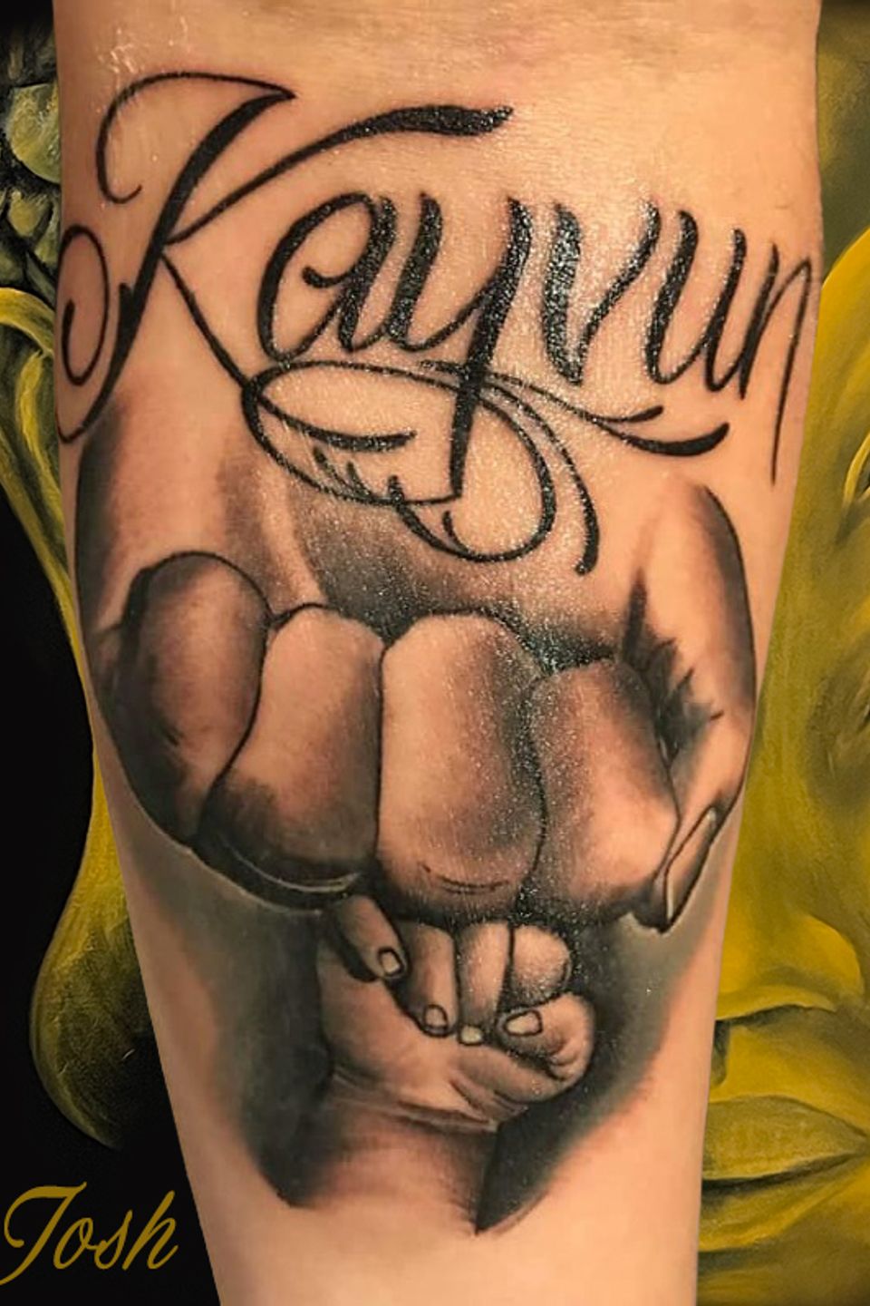 Josh father son fistbump