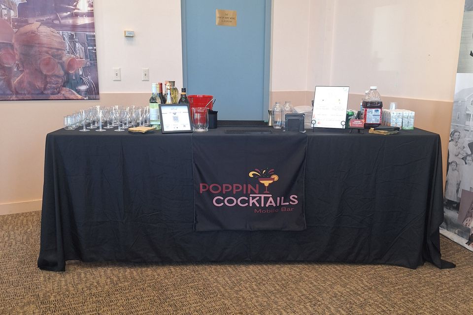 Full table bar setup and menu display