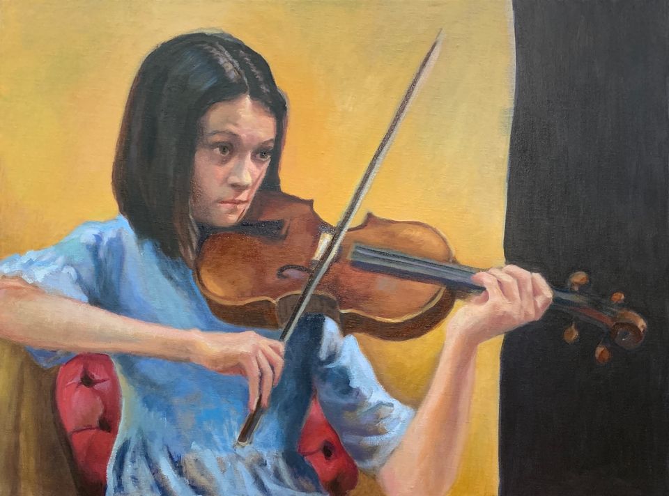 Moore  devi anne  katherine  18 x 24  oil