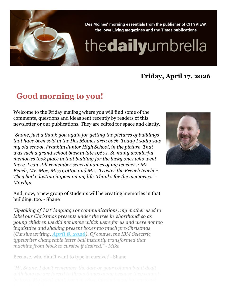 Daily umbrella april 17  ramsey freed on bond  isu adds women's wrestling  cross a slow streaming service with a paranormal assassin  1