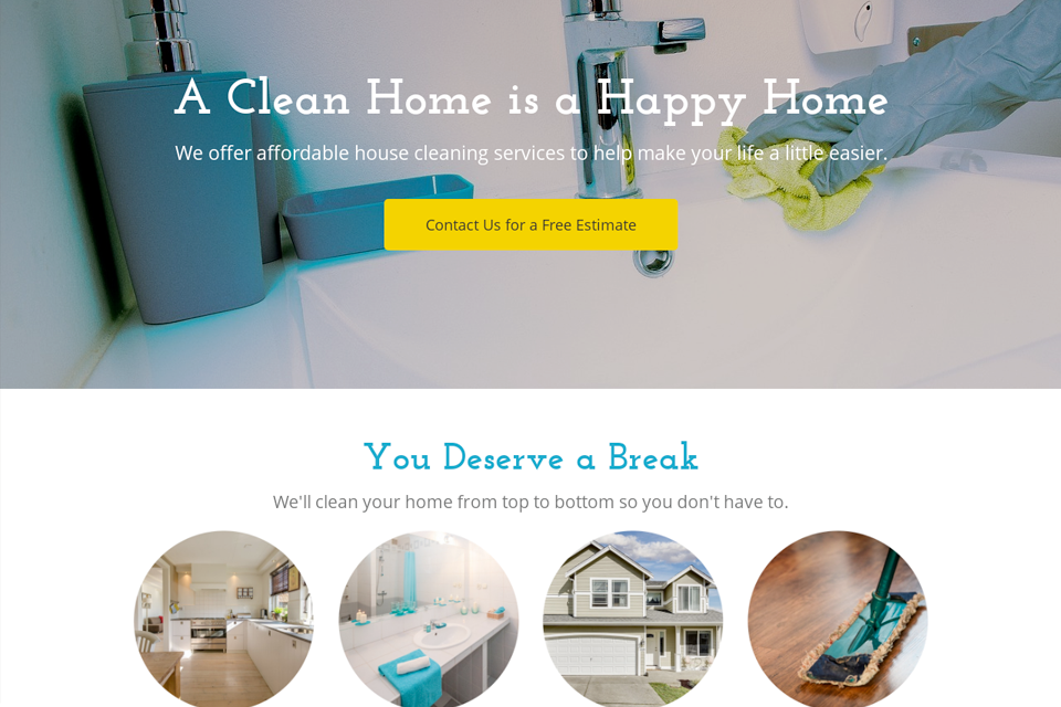 Cleaning company website design theme original