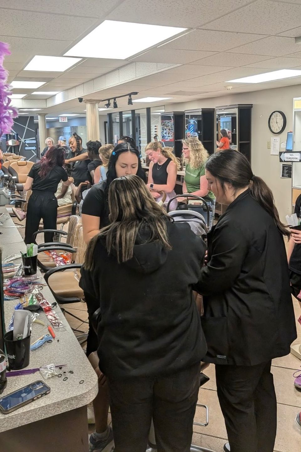 Beauty school student salon services at Jenny Lea Academy