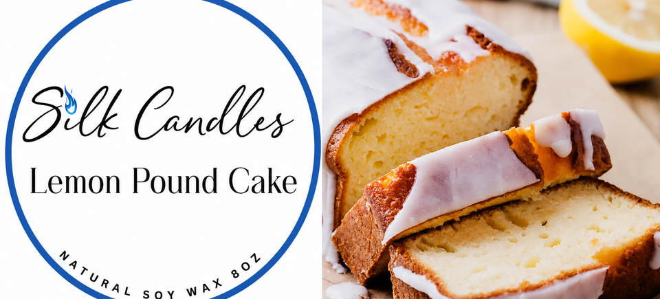 Lemon pound cake table card soy