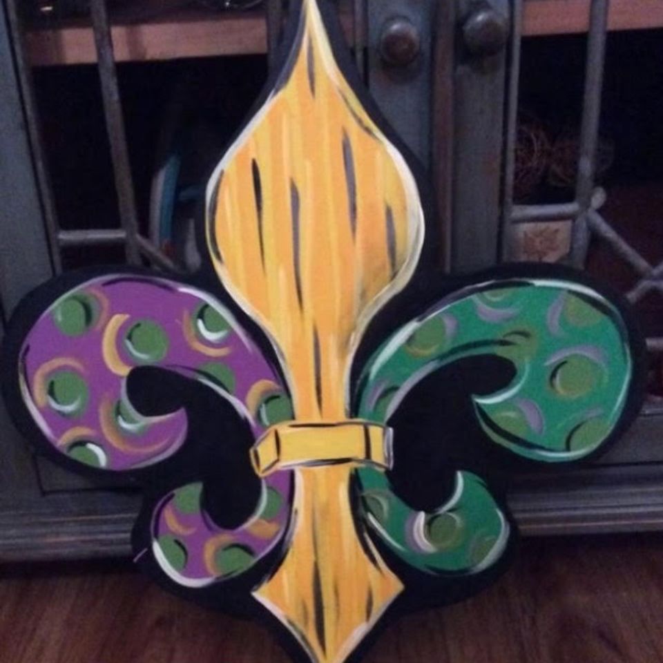 Mardi gras fleur de lis