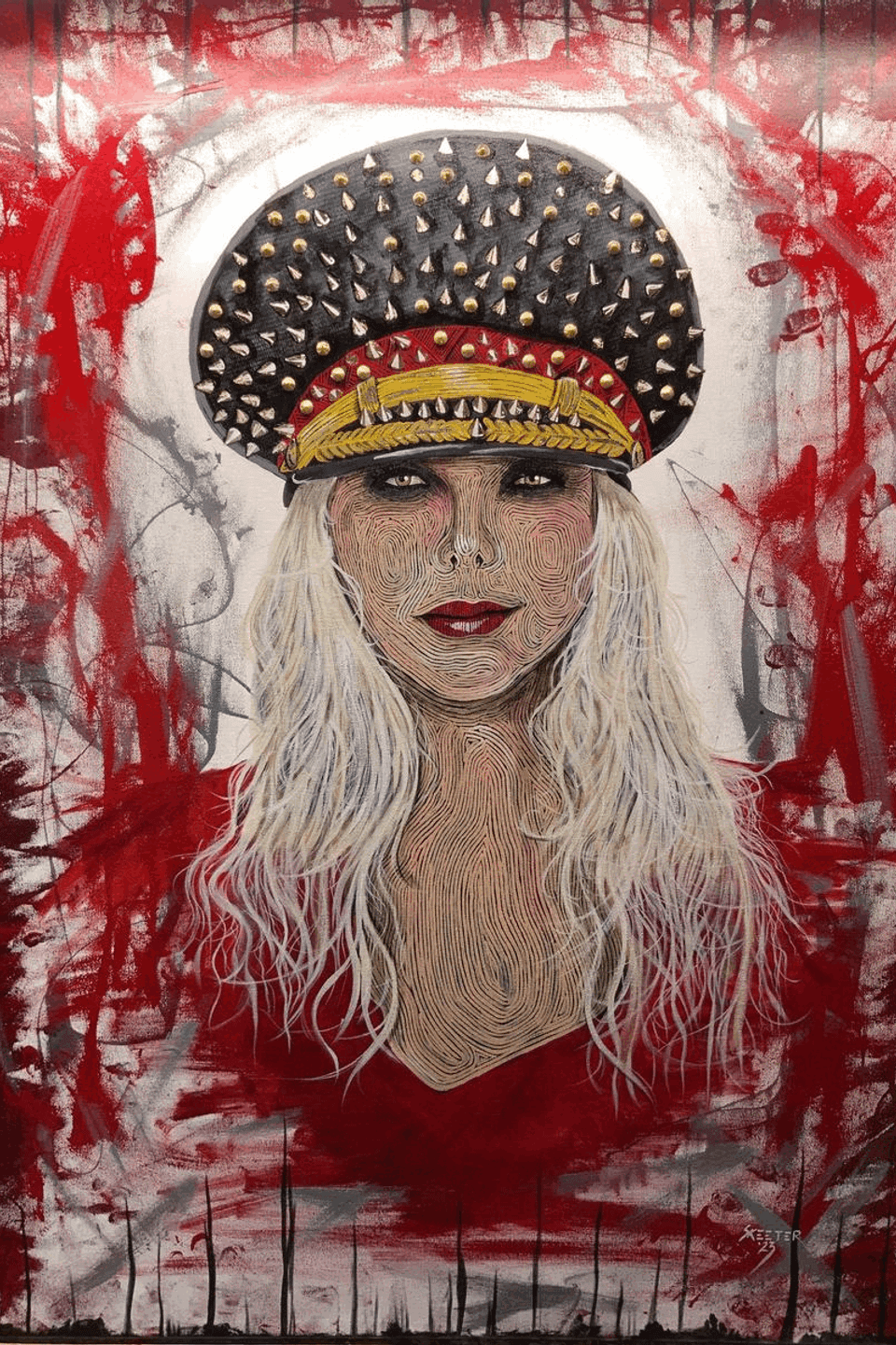 Hand-painted portrait art collection by Skeeter's Grafix.