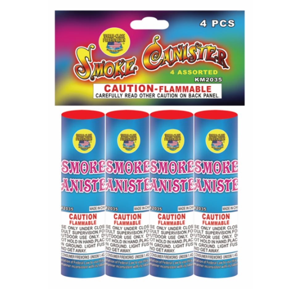 Assorted smoke canister