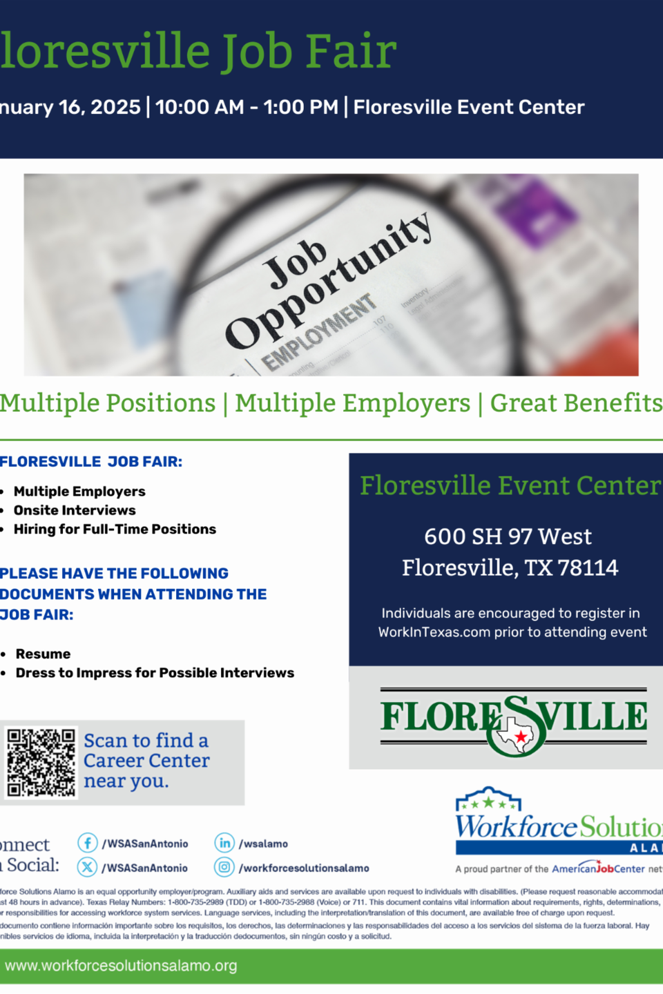 Floresvillejobfairjan16