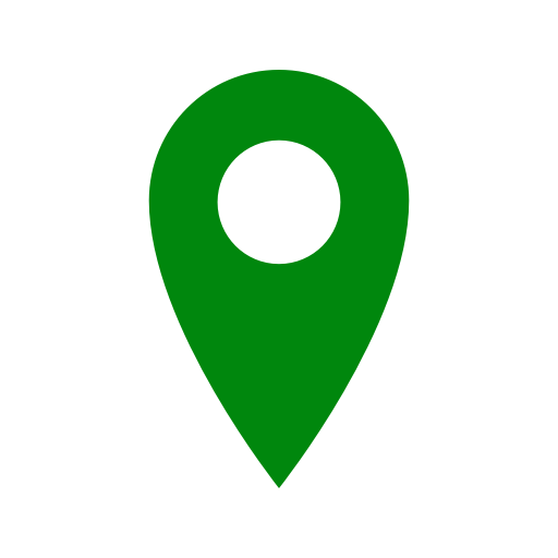 Icone de broche de localisation verte