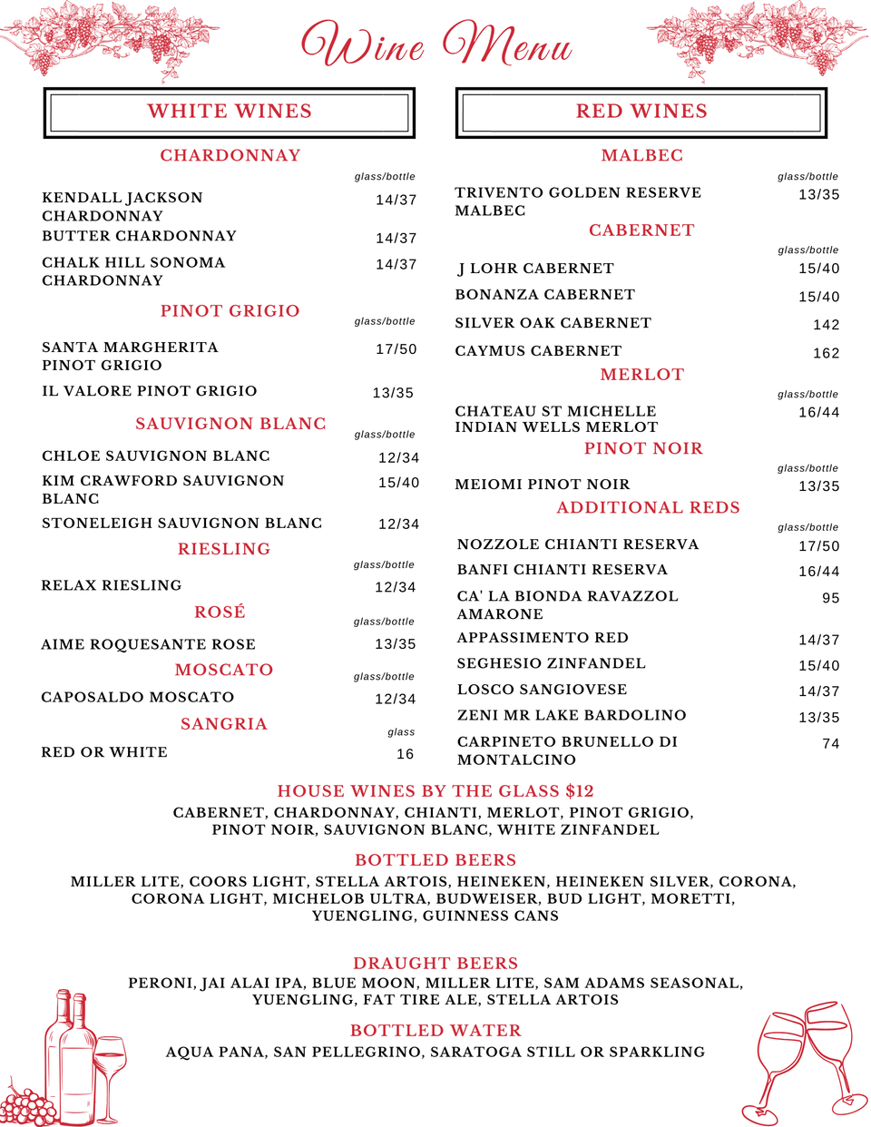 Cg wine menu 