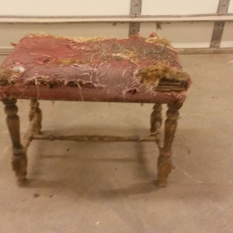 Before picture of bench