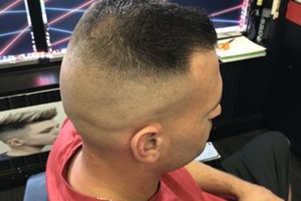 Sal and gabis barbershop gentleman in chair