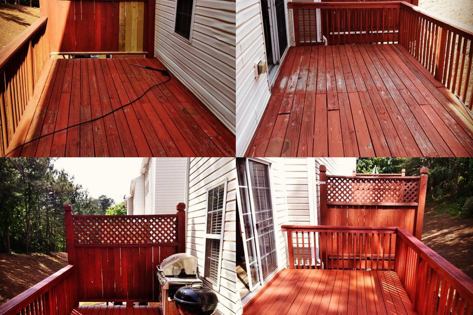 Staining deck