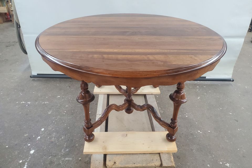 Antique restoration walnut with butternut base and leaves