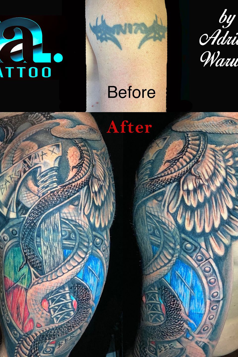 Adrian viking theme coverup