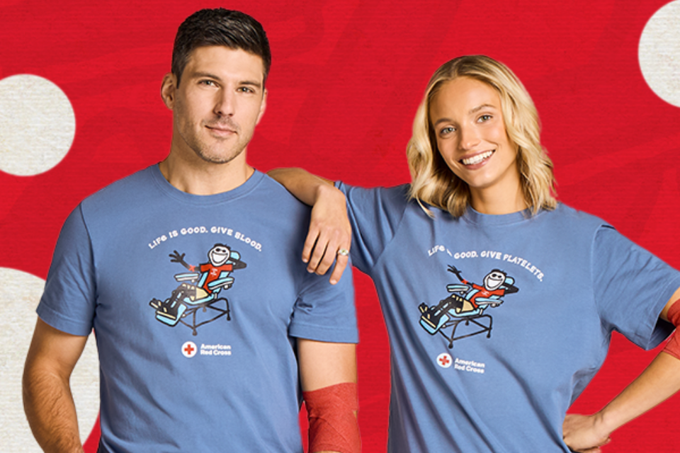 Life is good ® blood donor tee