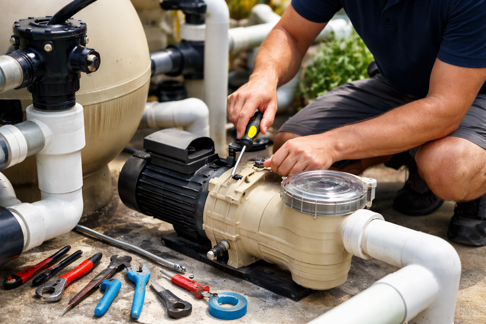 Pool repair pumpsystem