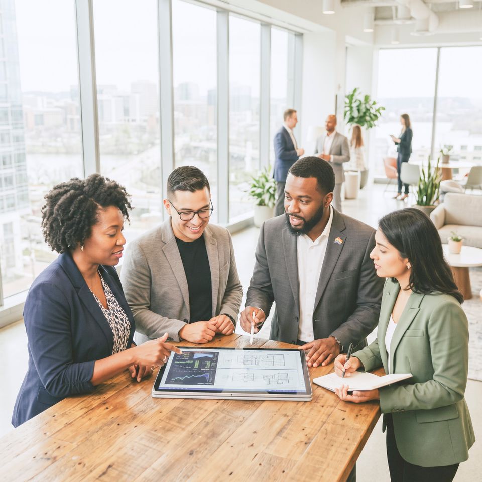 Professionals collaborating over… 2k 202608102152