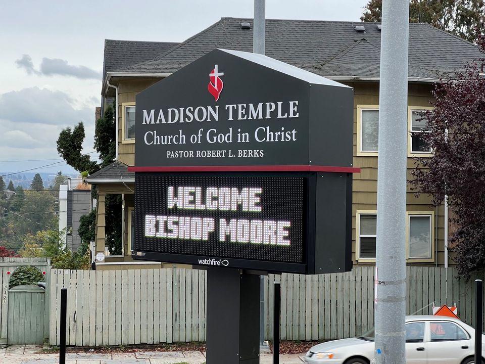 Bishop moore sign
